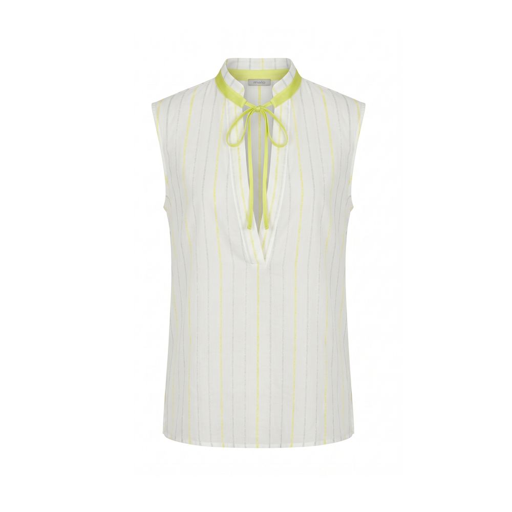 Malo White Cotton Women Shirt | Regal Royce