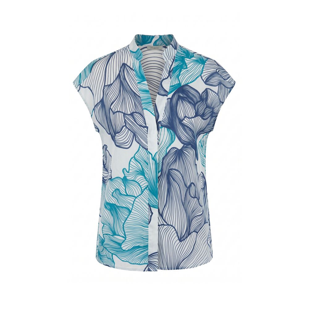 Malo Blue Cotton Women Shirt | Regal Royce