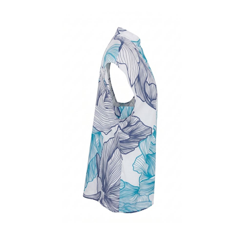 Malo Blue Cotton Women Shirt | Regal Royce