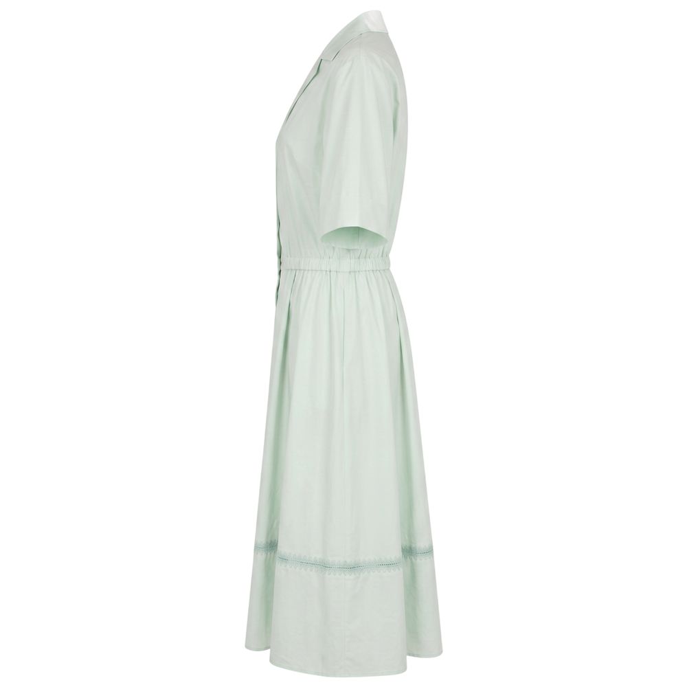 Malo Green Cotton Women Dress | Regal Royce
