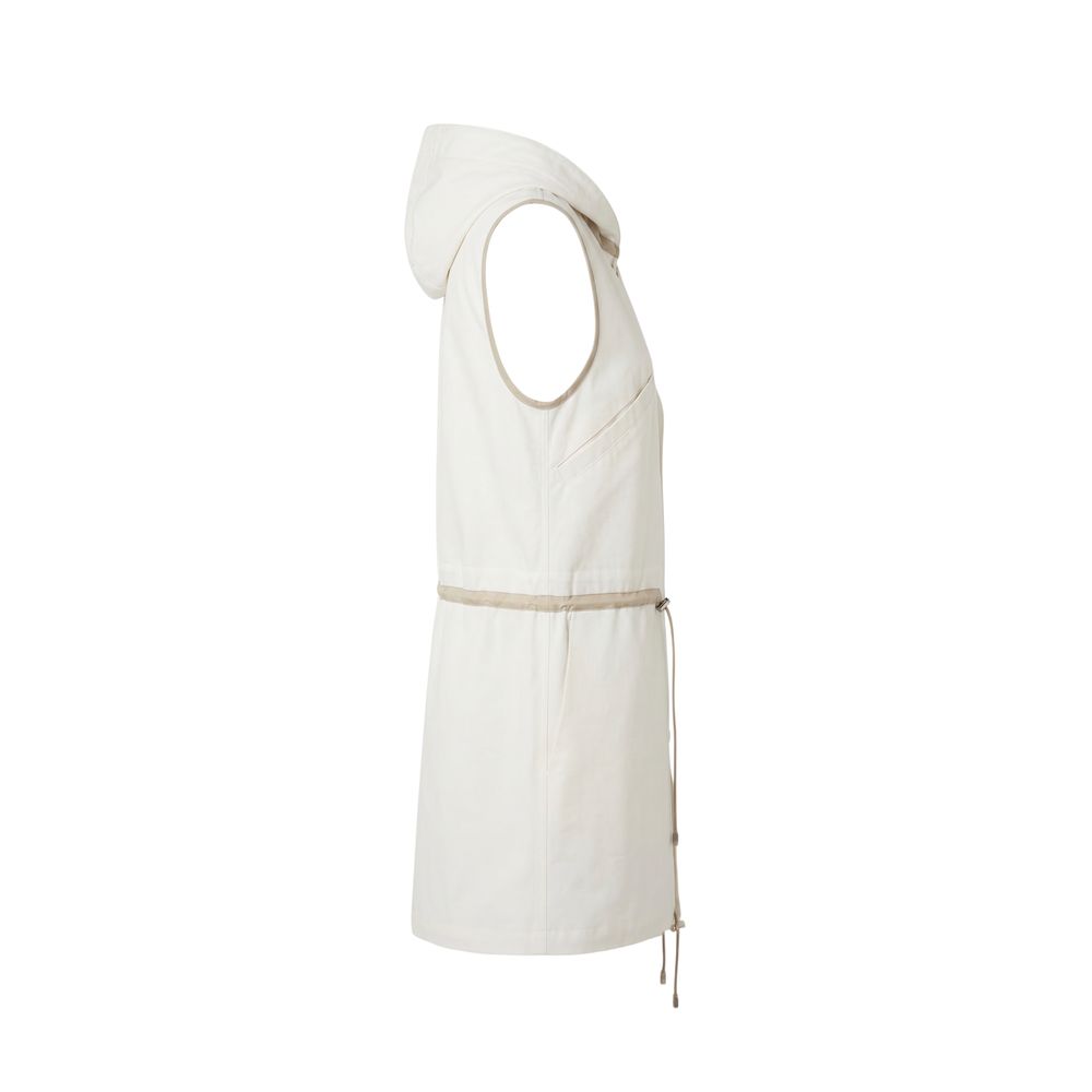 Malo White Cotton Women Jacket | Regal Royce
