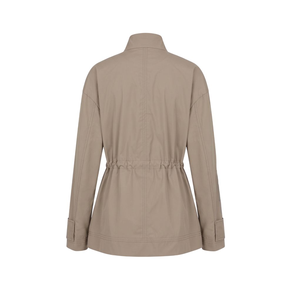 Malo Brown Cotton Women Jacket | Regal Royce