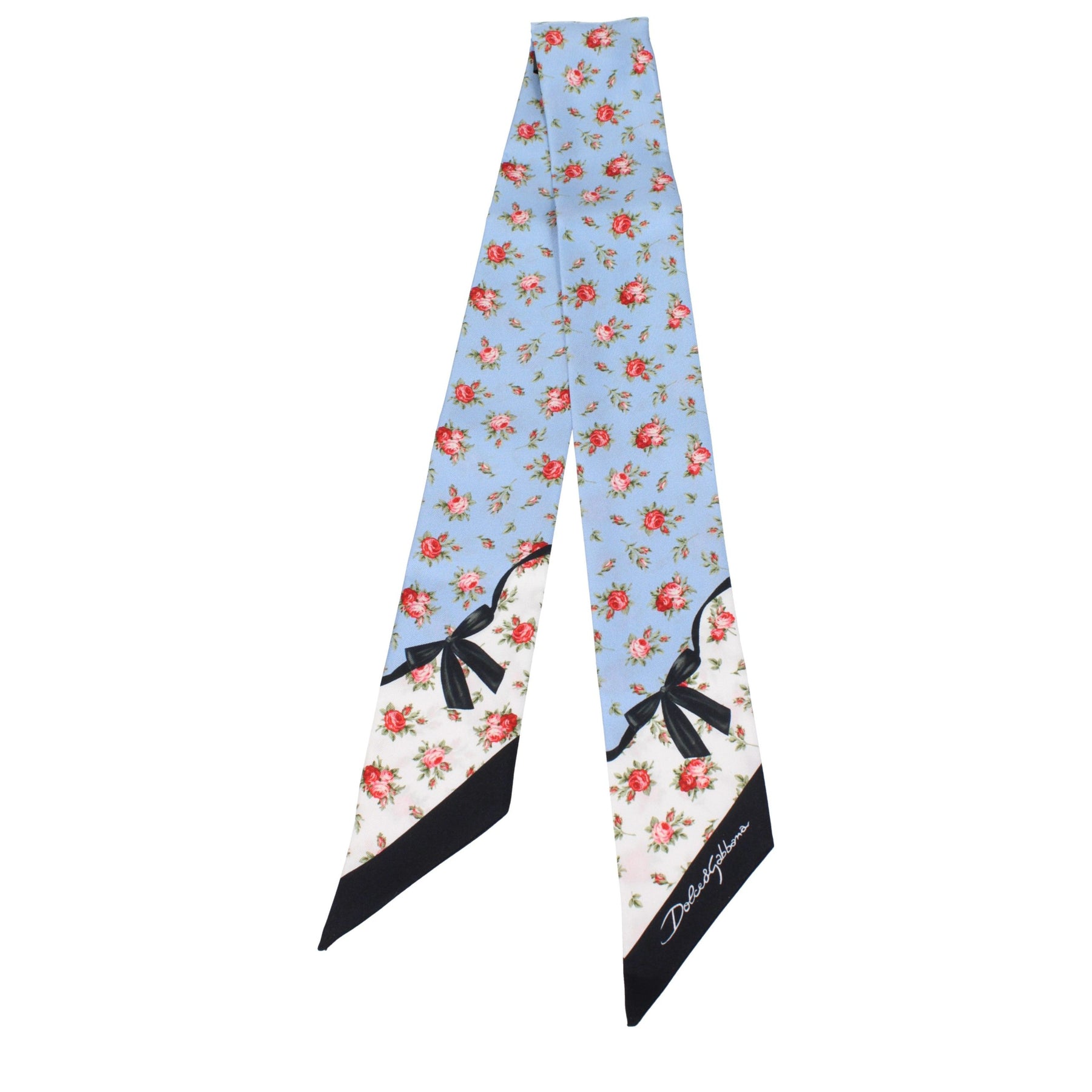 Dolce & Gabbana Light Blue Silk Foulard | Regal Royce