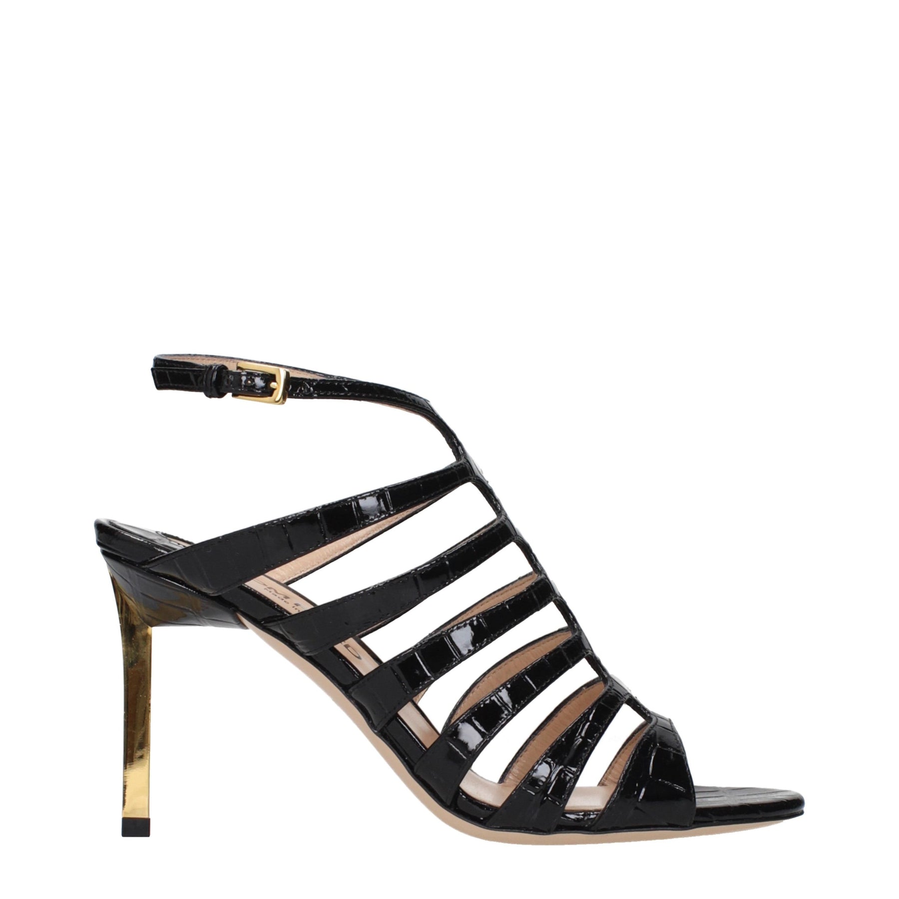 Tom Ford Black Leather Stiletto Heel Sandals | Regal Royce