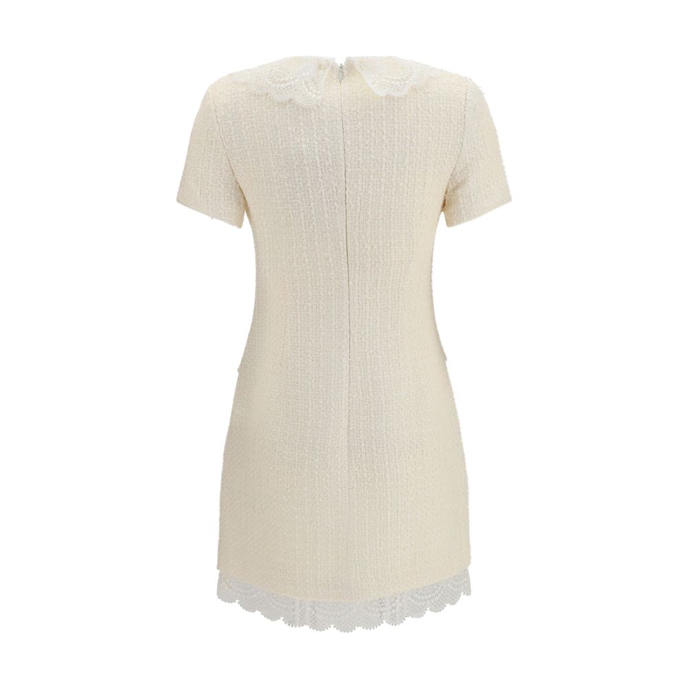 Self-Portrait Beige Polyester Casual Dress | Regal Royce