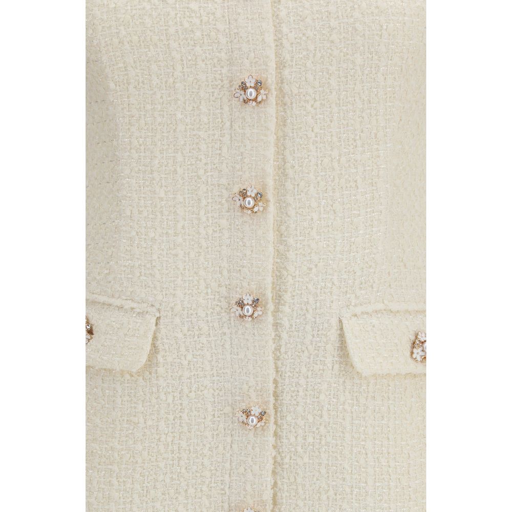 Self-Portrait Beige Polyester Casual Dress | Regal Royce
