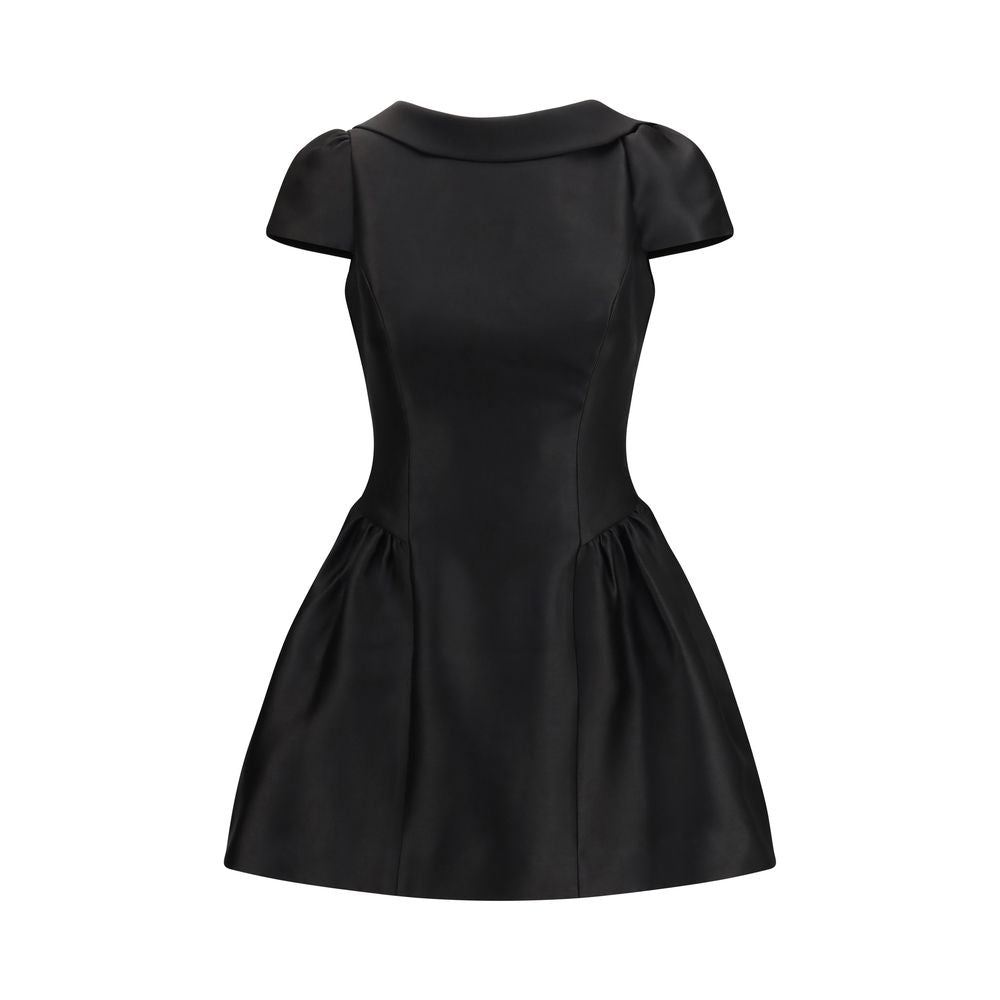 Self-Portrait Black Polyester Casual Dress | Regal Royce