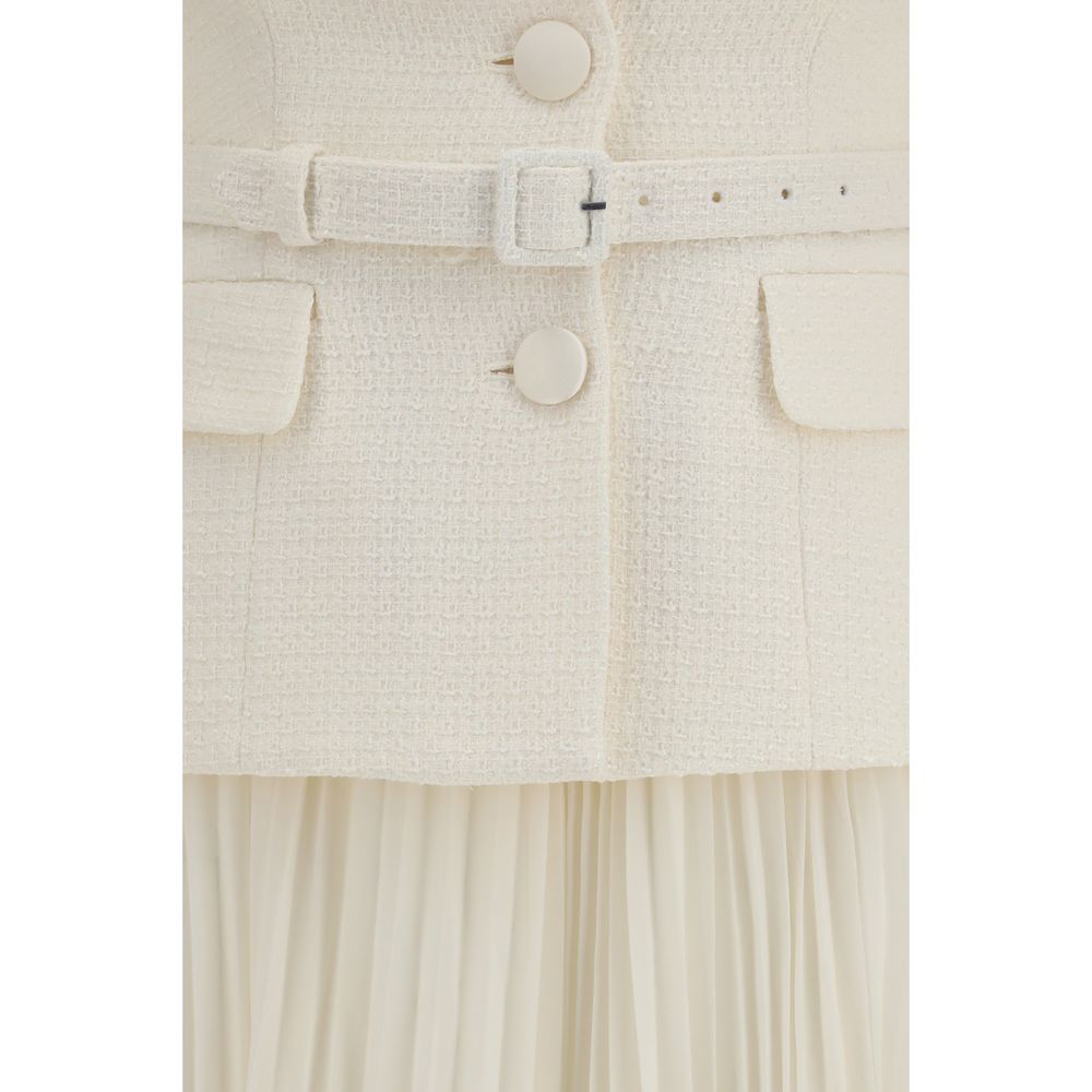 Self-Portrait Beige Polyester Cocktail Dress | Regal Royce