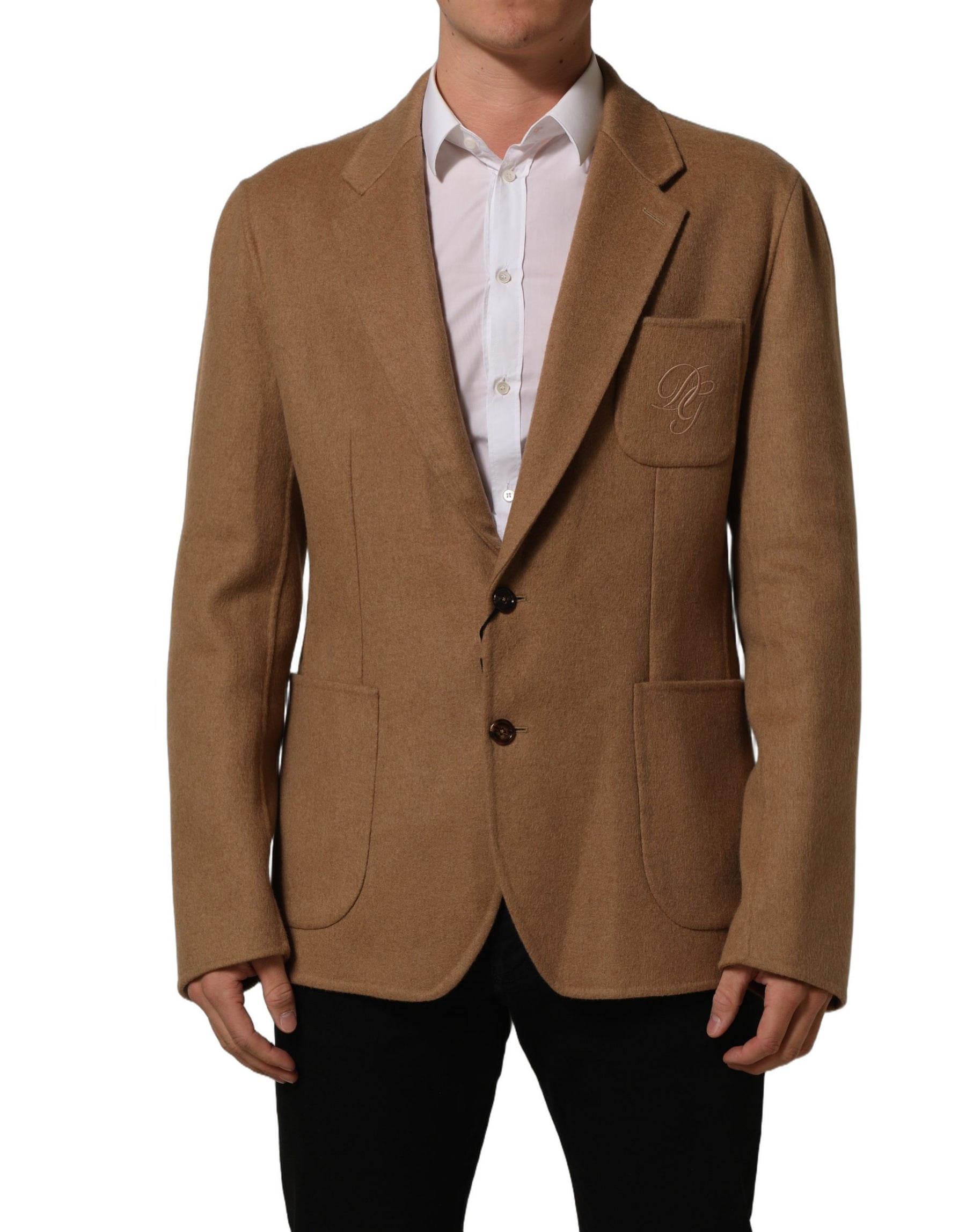 Dolce & Gabbana Brown Single Breasted 2 Button Suit Jacket | Regal Royce