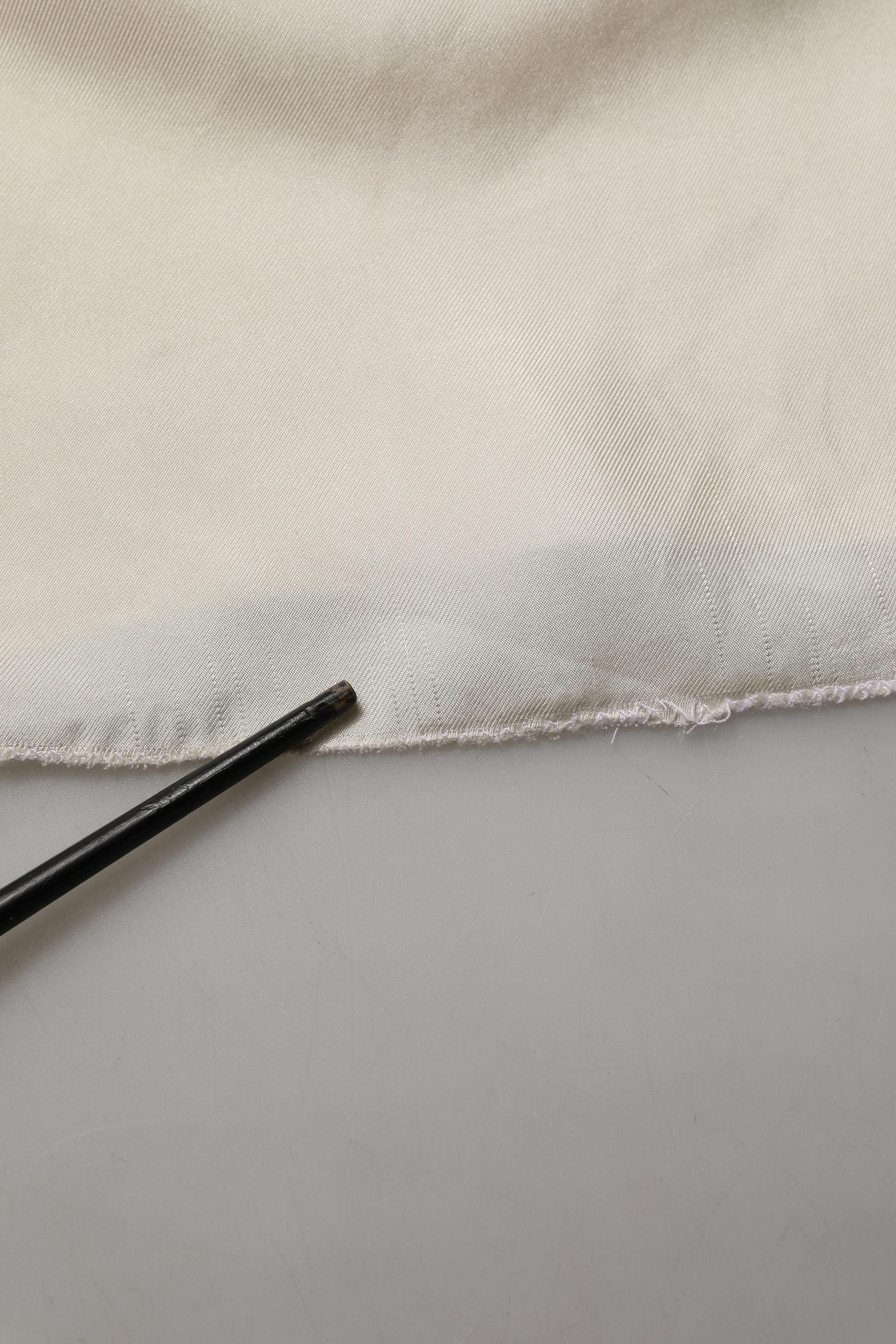 Dolce & Gabbana Off White Silk Straight Wide Leg Trouser Pants | Regal Royce
