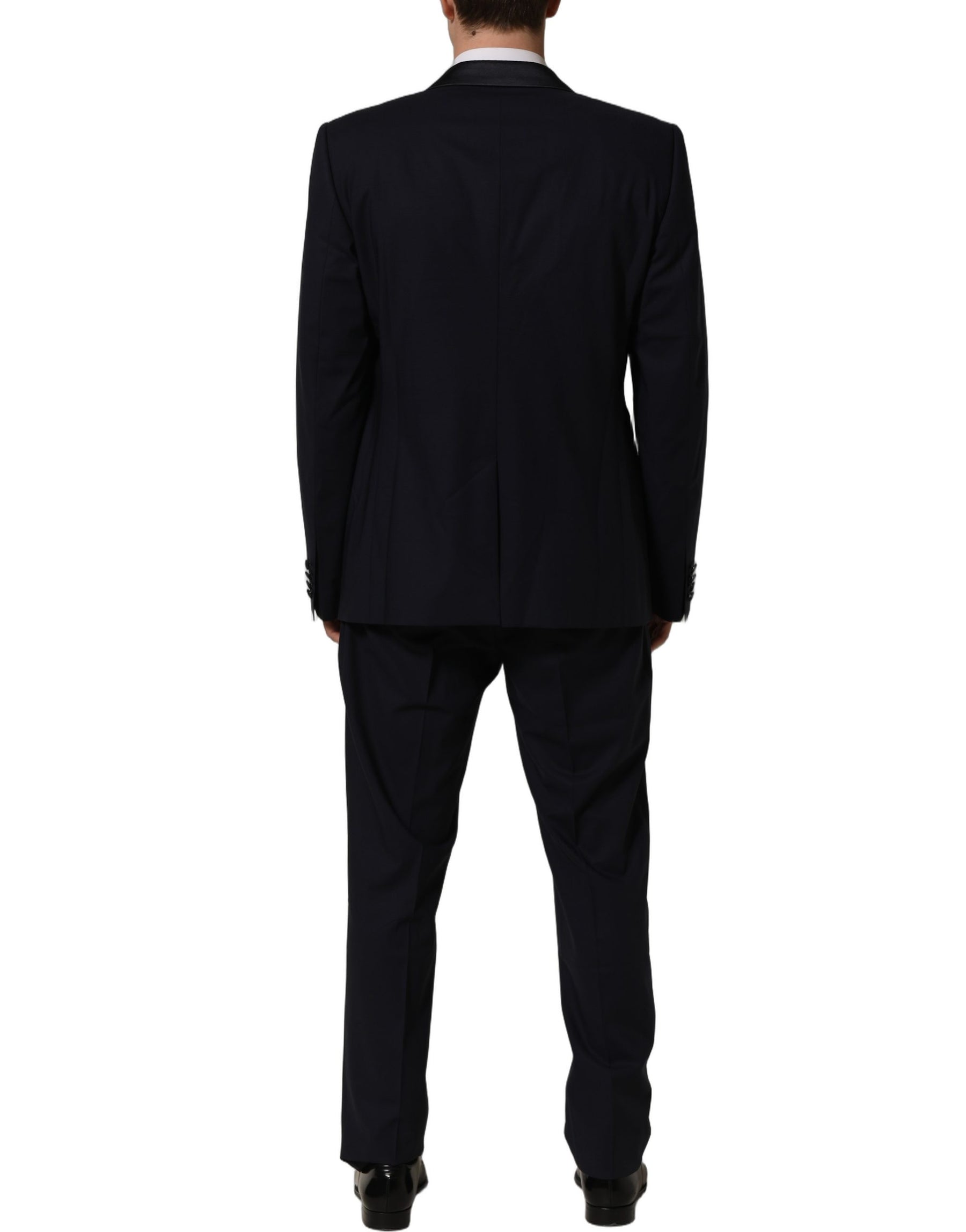 Dolce & Gabbana Dark Blue Single Breasted 2 Piece Men Suit | Regal Royce