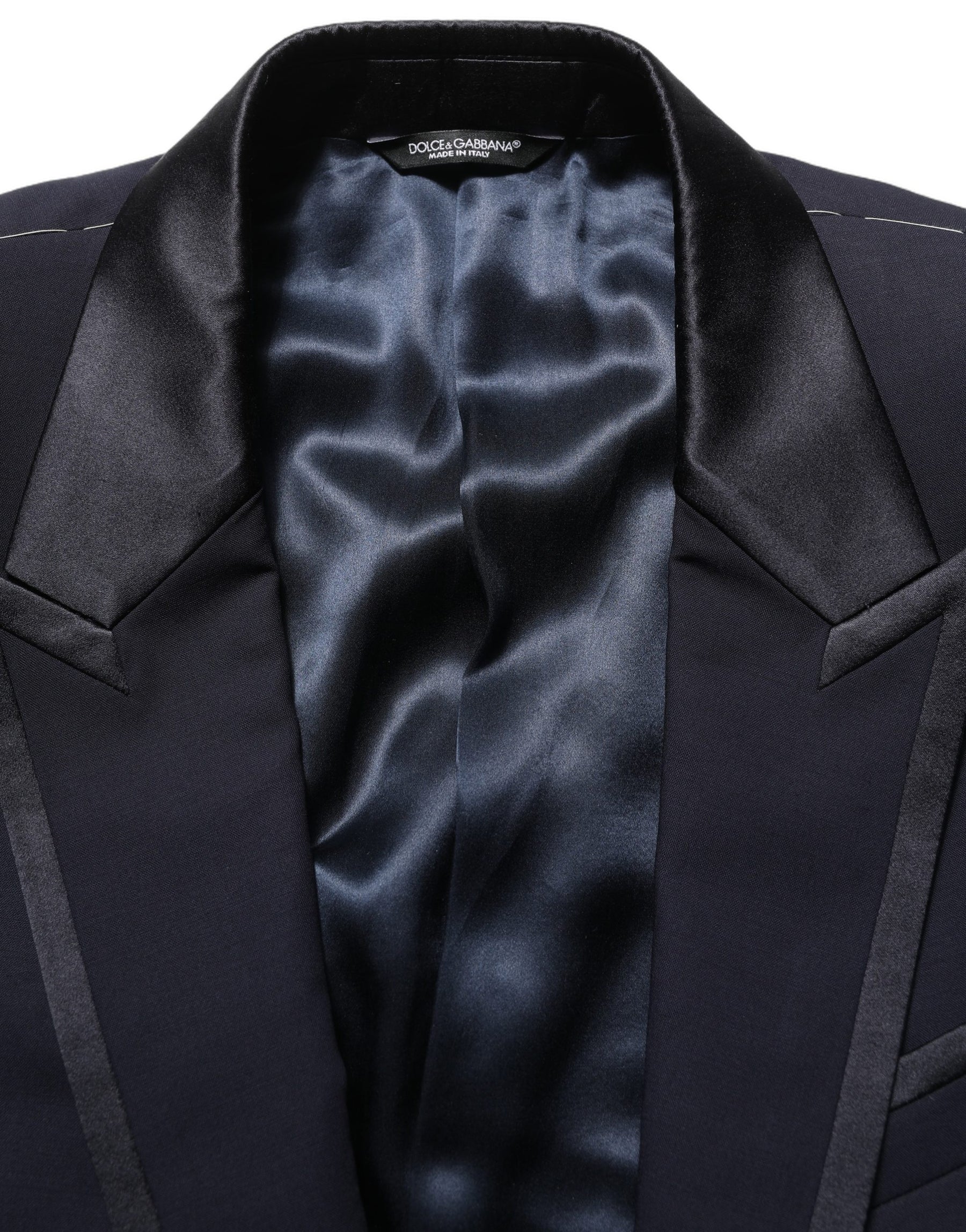 Dolce & Gabbana Dark Blue Single Breasted 2 Piece Men Suit | Regal Royce