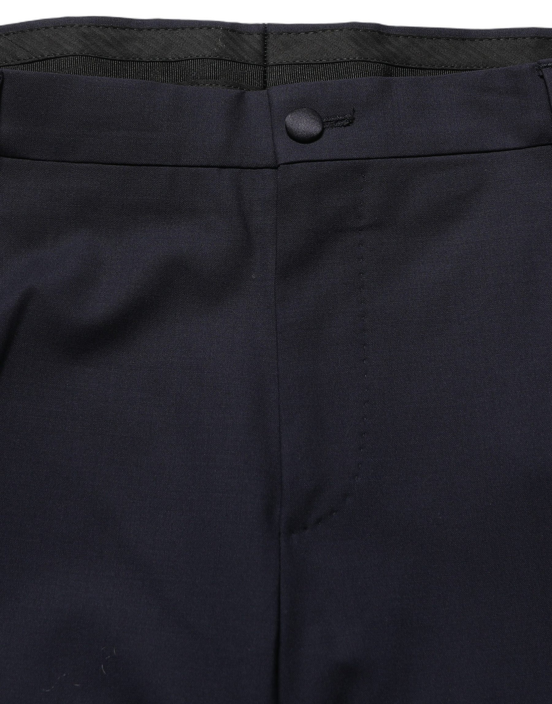Dolce & Gabbana Dark Blue Single Breasted 2 Piece Men Suit | Regal Royce