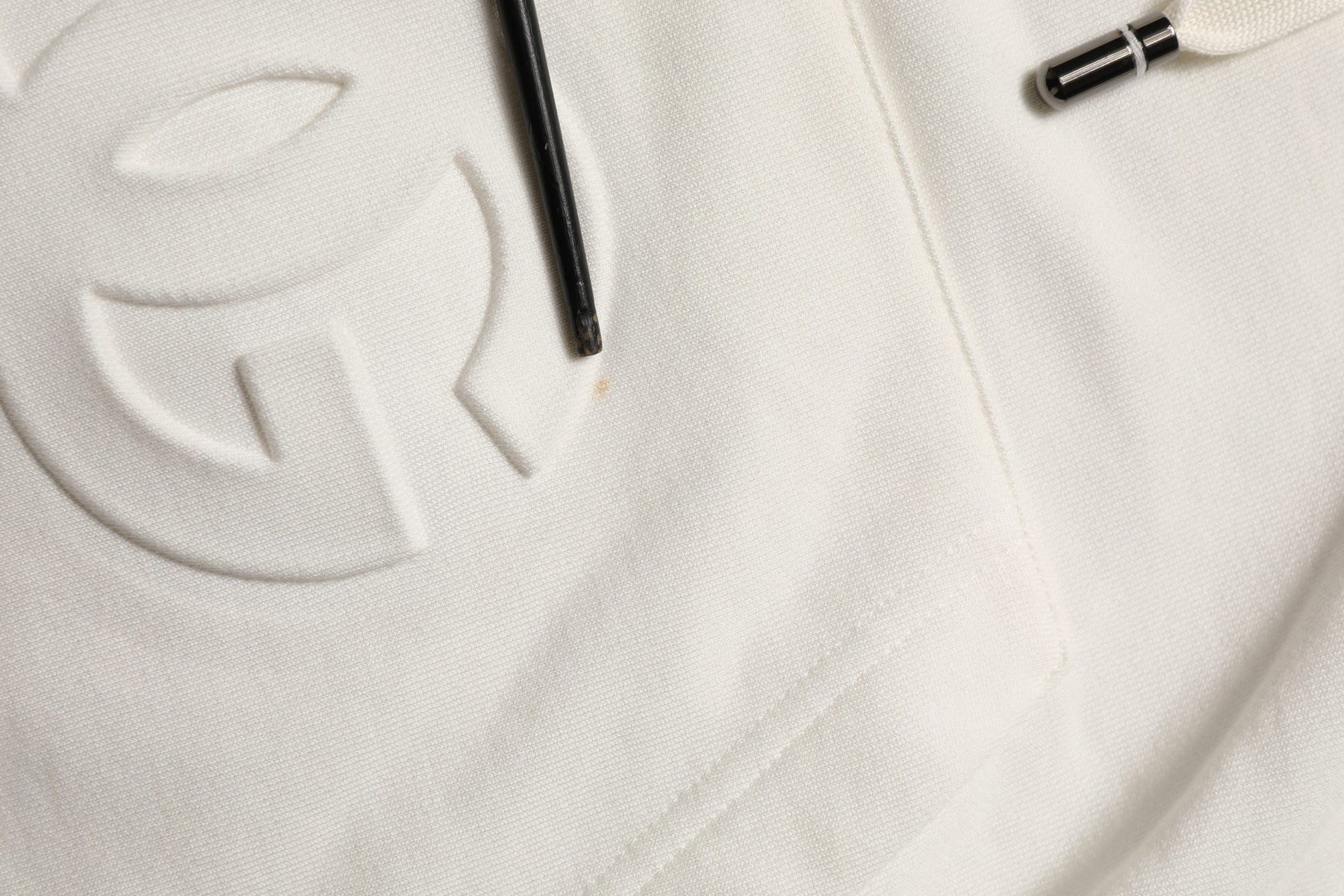 Dolce & Gabbana White Logo Hooded PulloverSweatshirt Sweater | Regal Royce