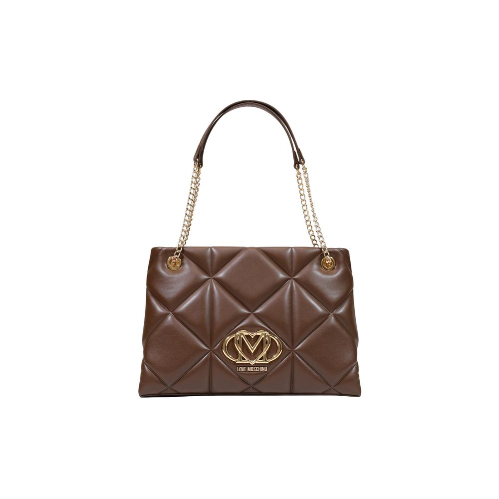 Love Moschino Brown Polyethylene Handbag | Regal Royce