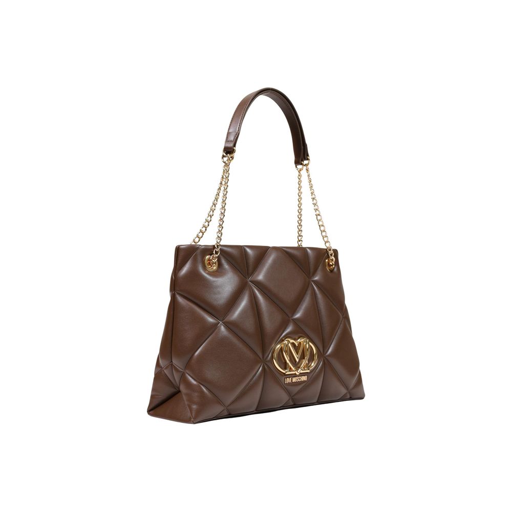 Love Moschino Brown Polyethylene Handbag | Regal Royce