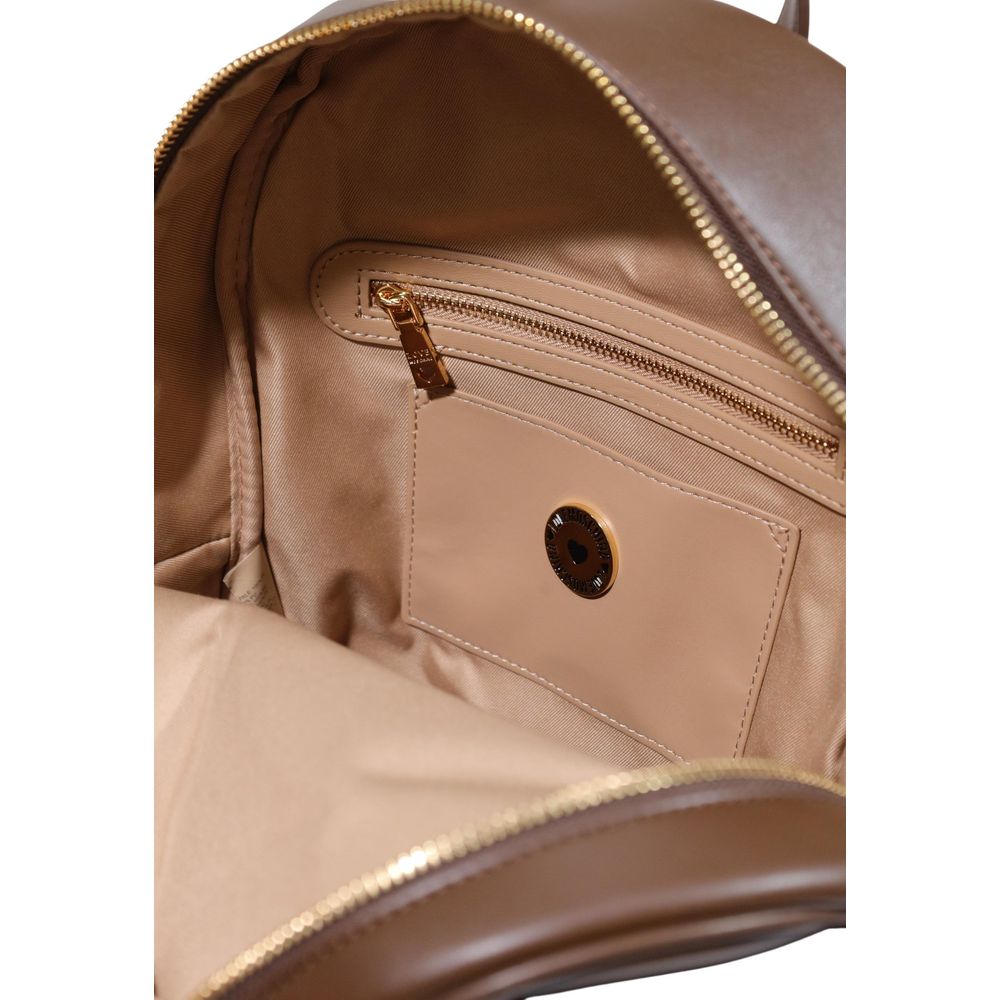 Love Moschino Brown Polyethylene Backpack | Regal Royce