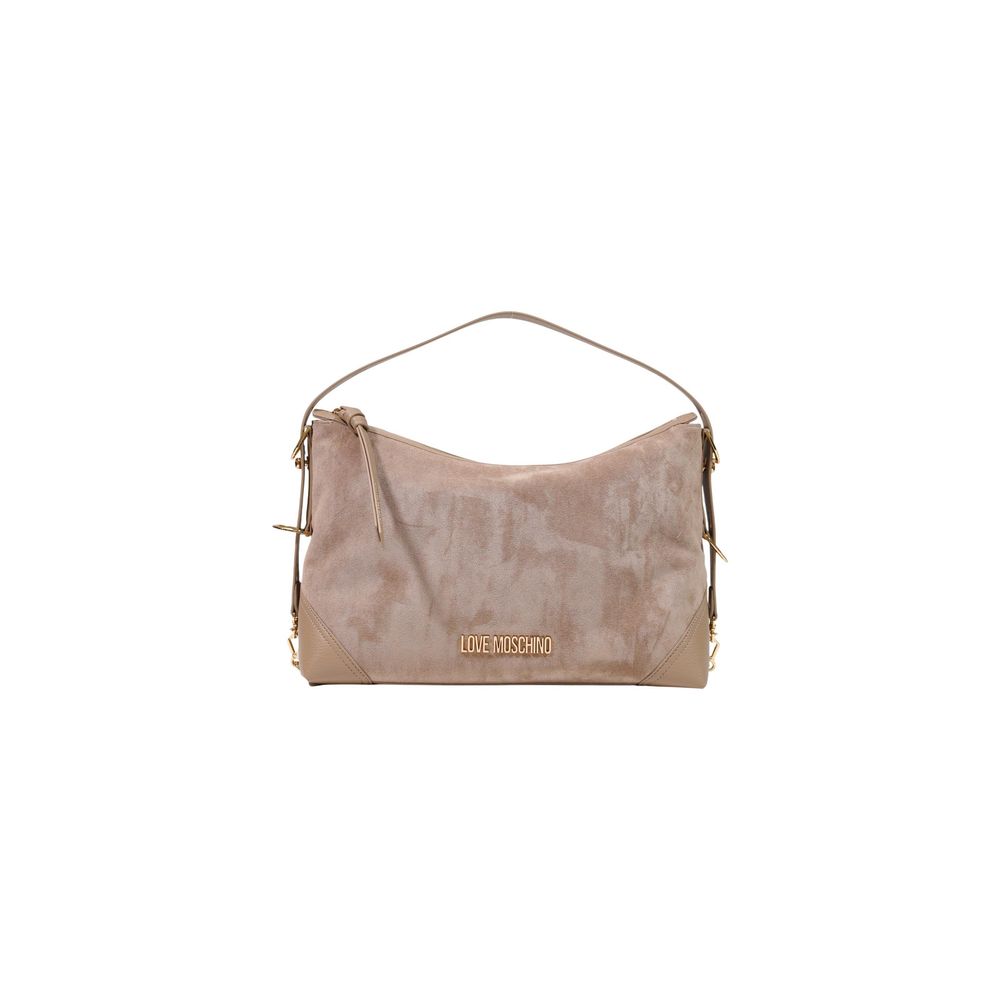 Love Moschino Beige Polyester Handbag | Regal Royce
