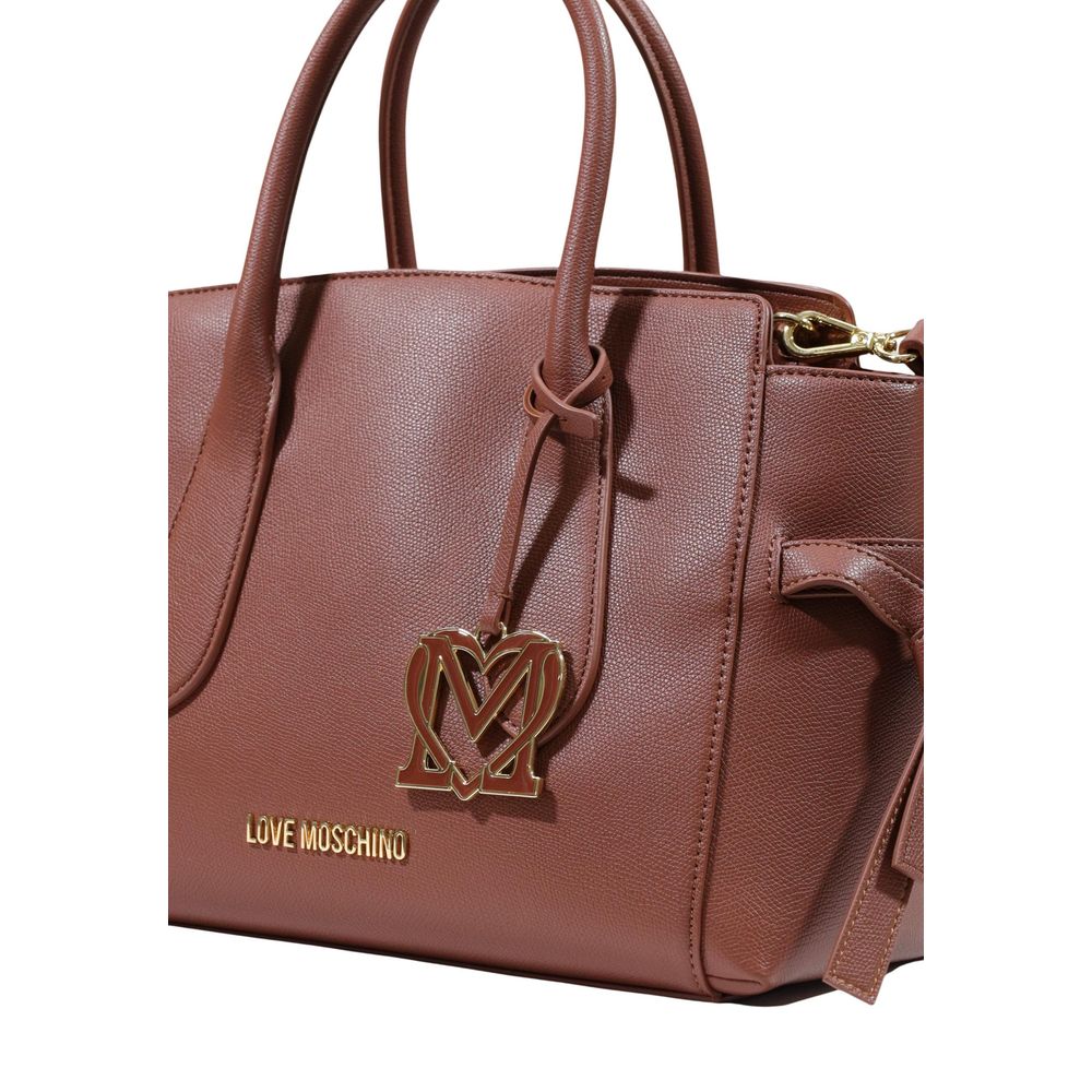 Love Moschino Brown Polyethylene Handbag | Regal Royce