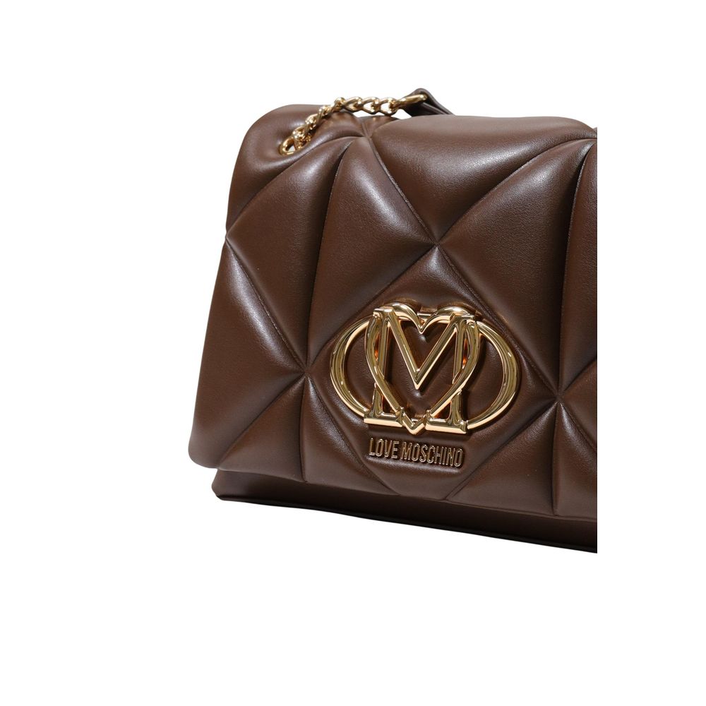 Love Moschino Brown Polyethylene Handbag | Regal Royce