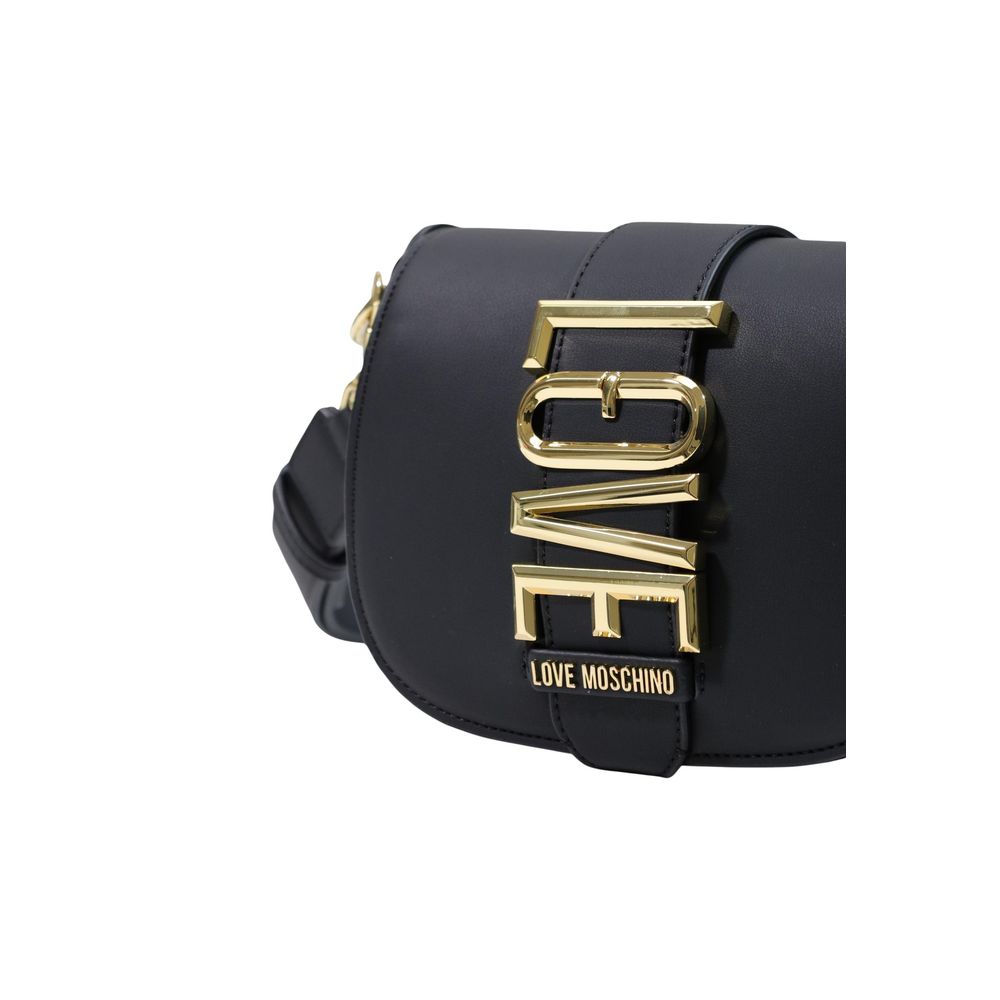 Love Moschino Black Polyethylene Handbag | Regal Royce