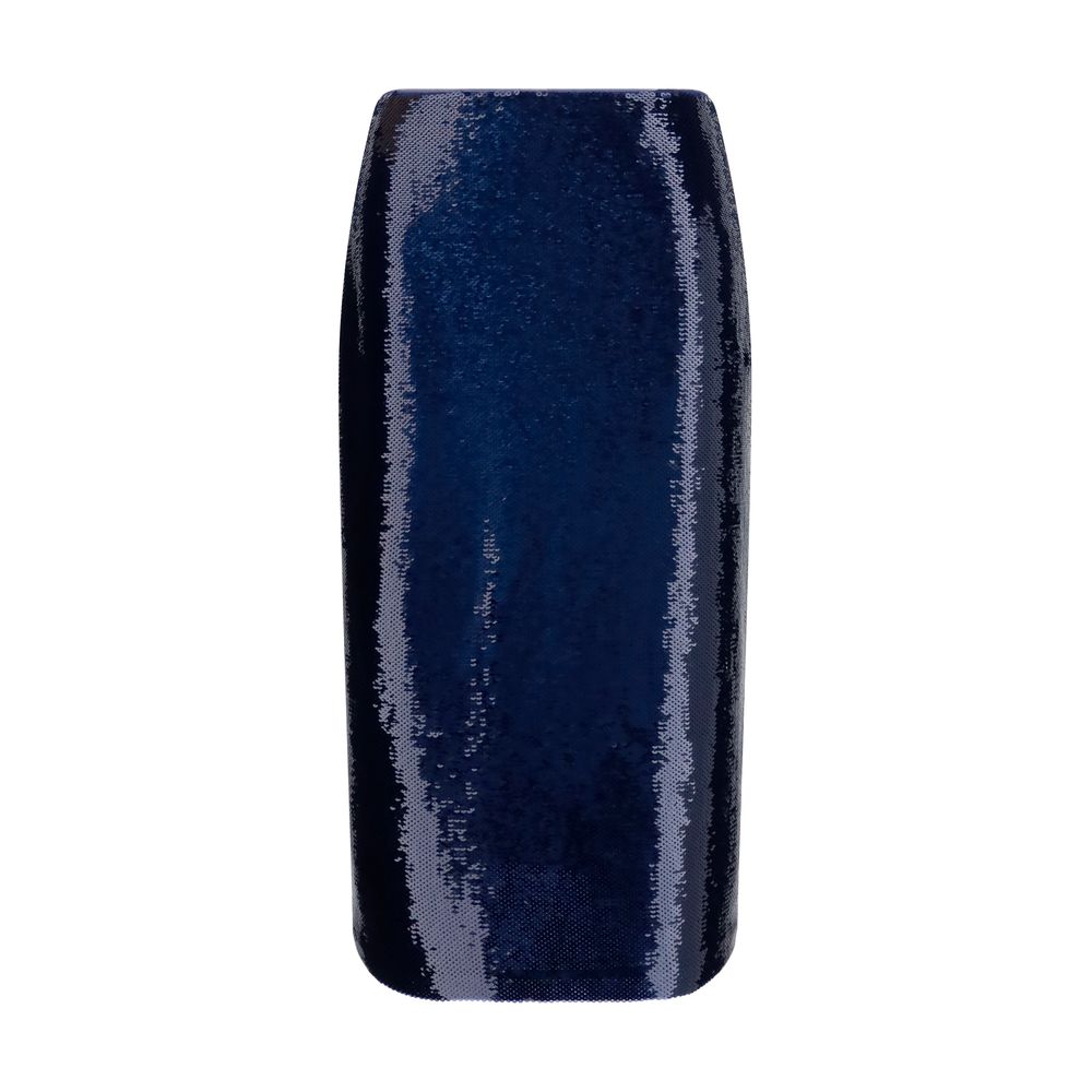 Tom Ford Blue Silk Midi Skirt | Regal Royce