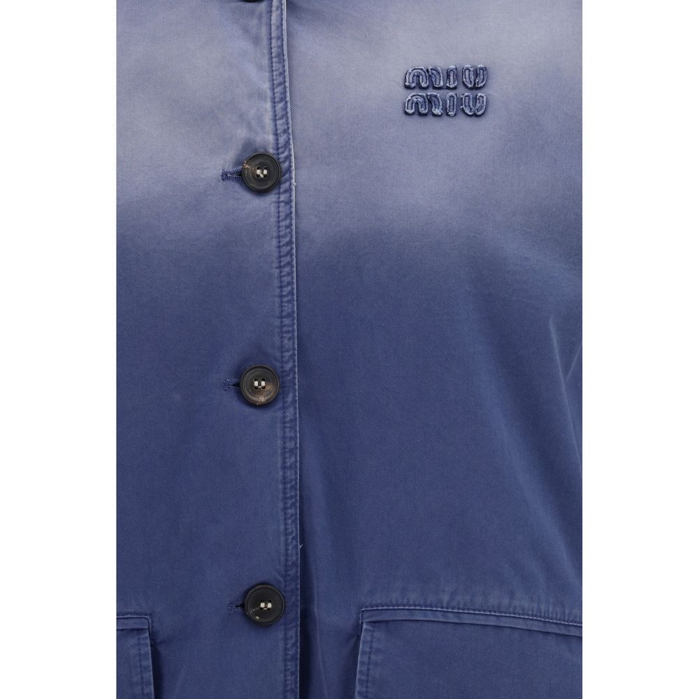 Miu Miu Blue Cotton Bomber | Regal Royce