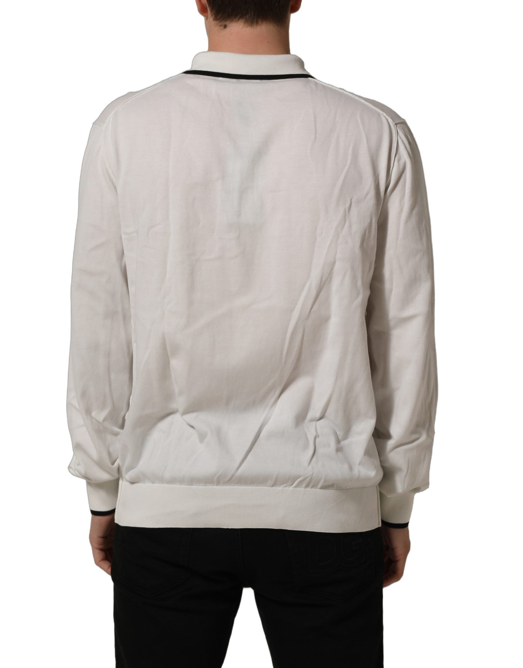 Dolce & Gabbana Black Leaf Print Silk Men Crew Neck T-shirt | Regal Royce