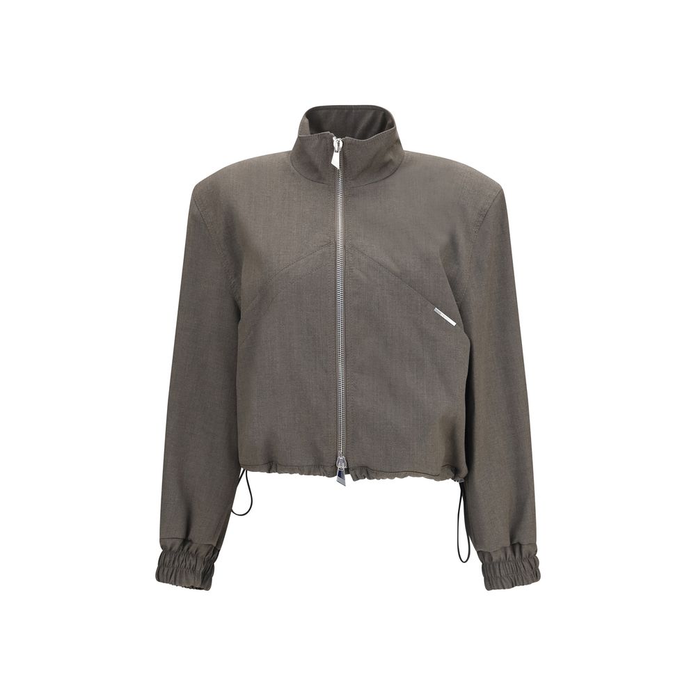 The Attico Brown Wool Oves Aries Bomber | Regal Royce