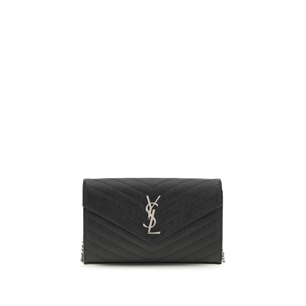 Saint Laurent Black Calf Leather Bos Taurus Wallet | Regal Royce