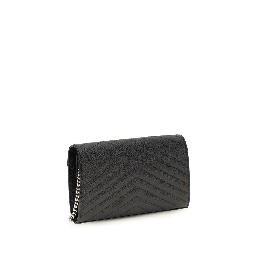 Saint Laurent Black Calf Leather Bos Taurus Wallet | Regal Royce