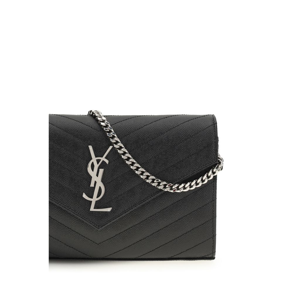 Saint Laurent Black Calf Leather Bos Taurus Wallet | Regal Royce