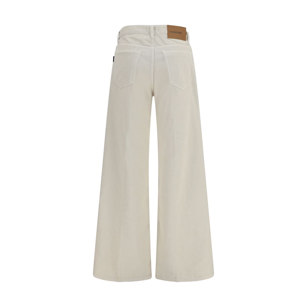 Haikure White Cotton Relaxed Fit Jeans | Regal Royce
