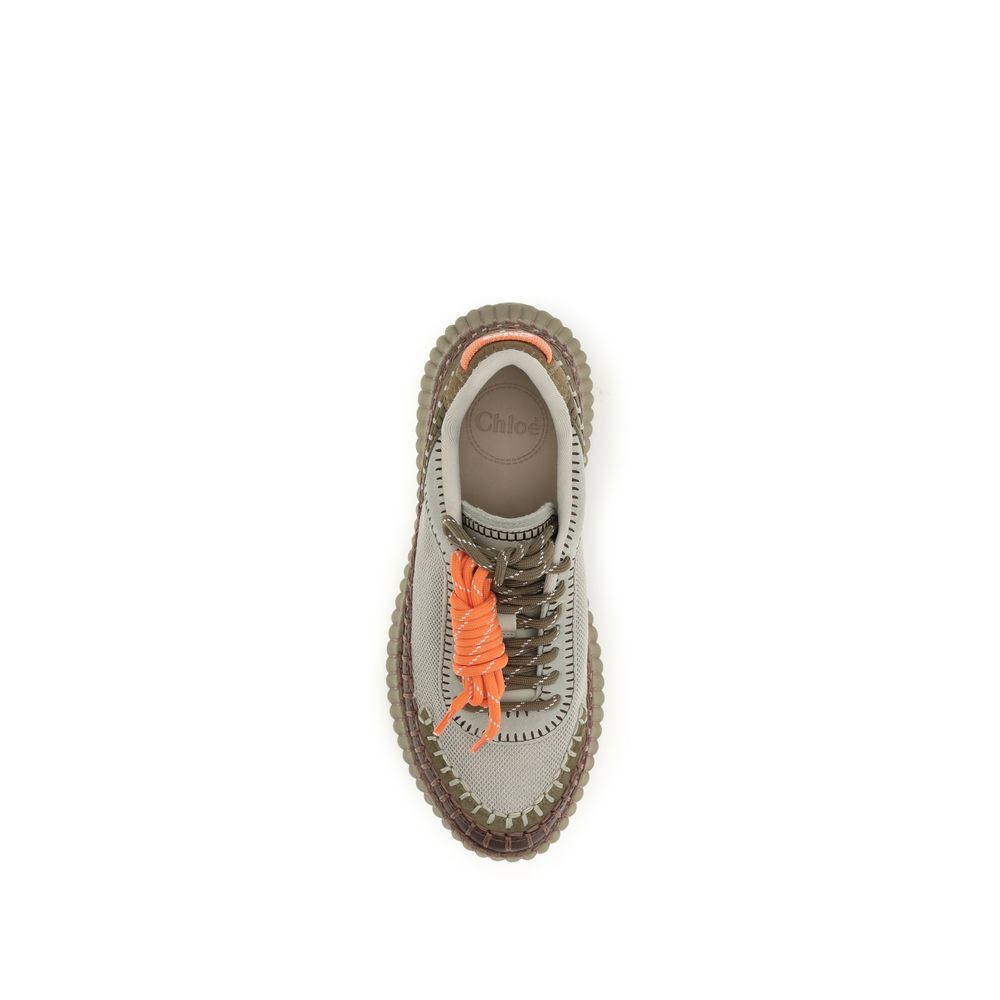 Chloé Bicolor Polyurethane Athletic Sneakers | Regal Royce