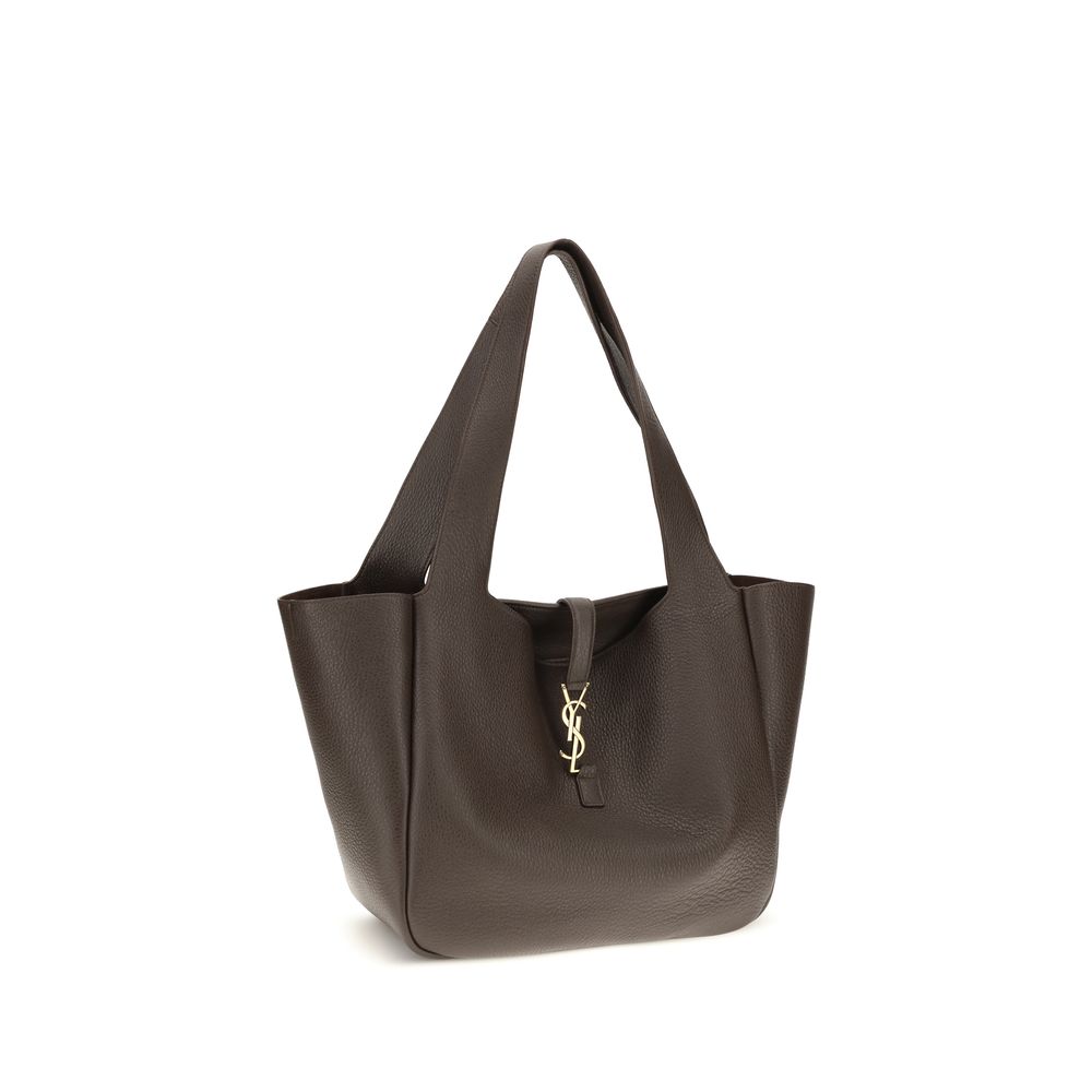 Saint Laurent Brown Calf Leather Bos Taurus Shoulder Bag | Regal Royce