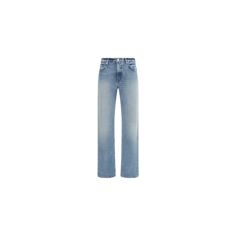 Haikure Blue Cotton Straight-Leg Jeans | Regal Royce