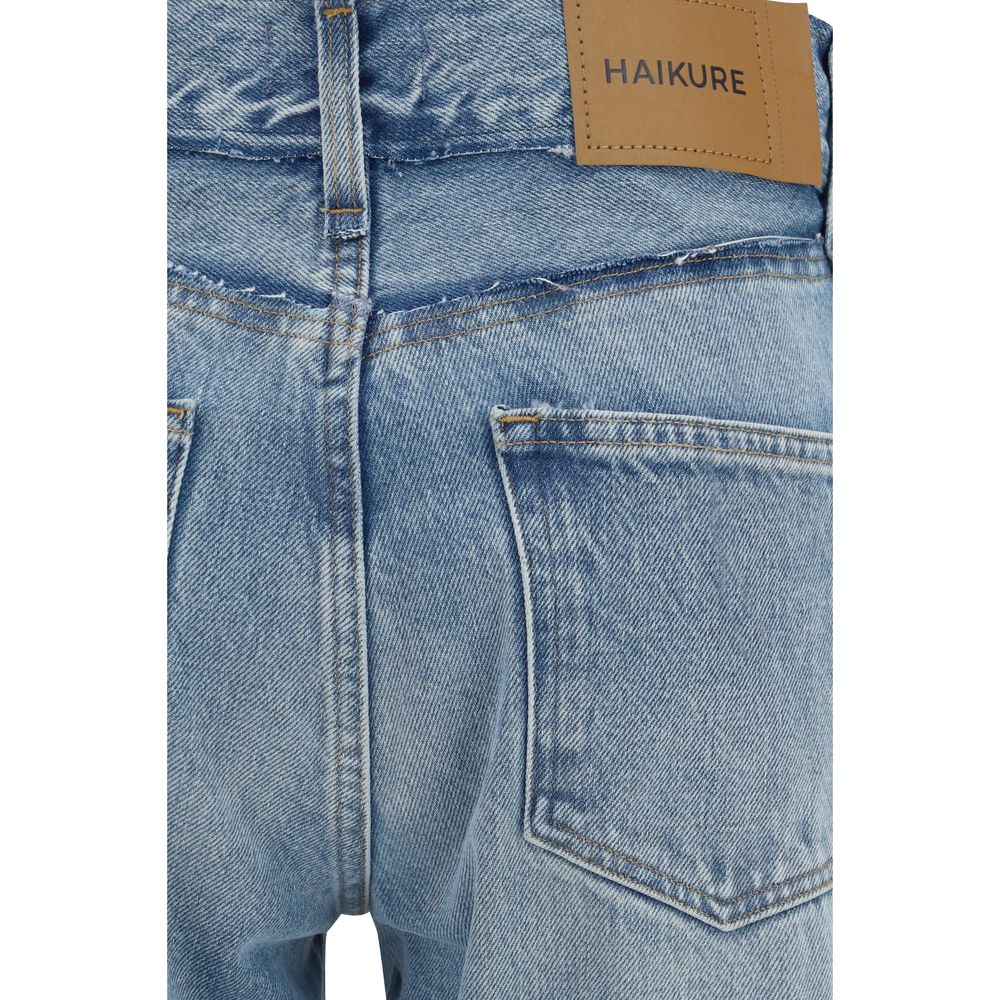 Haikure Blue Cotton Flared Jeans | Regal Royce