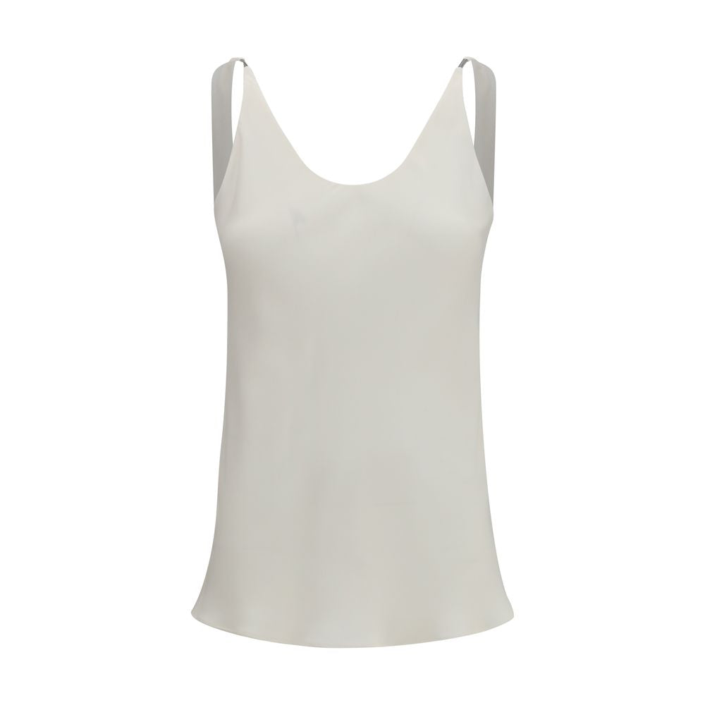 Brunello Cucinelli Beige Silk Blouse | Regal Royce