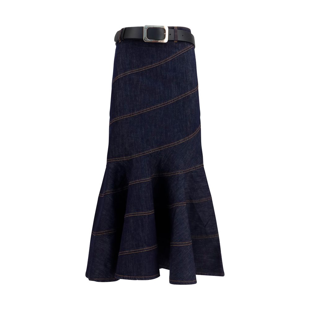 Self-Portrait Blue Denim Skirt | Regal Royce