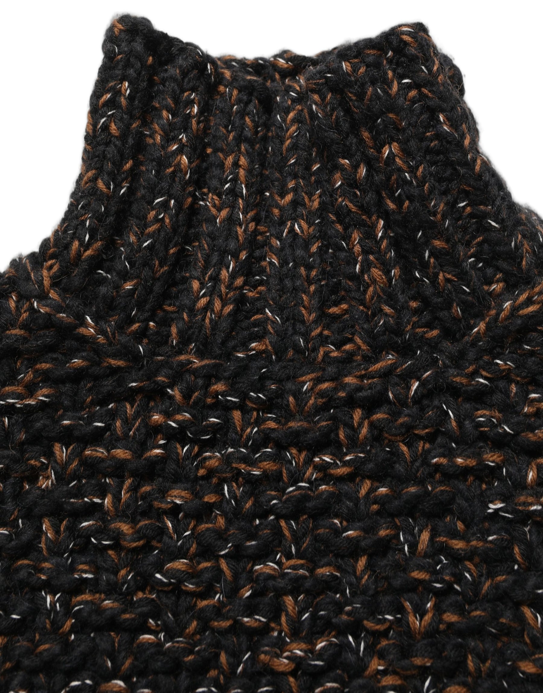Dolce & Gabbana Brown Wool Knit Turtleneck Pullover Sweater | Regal Royce