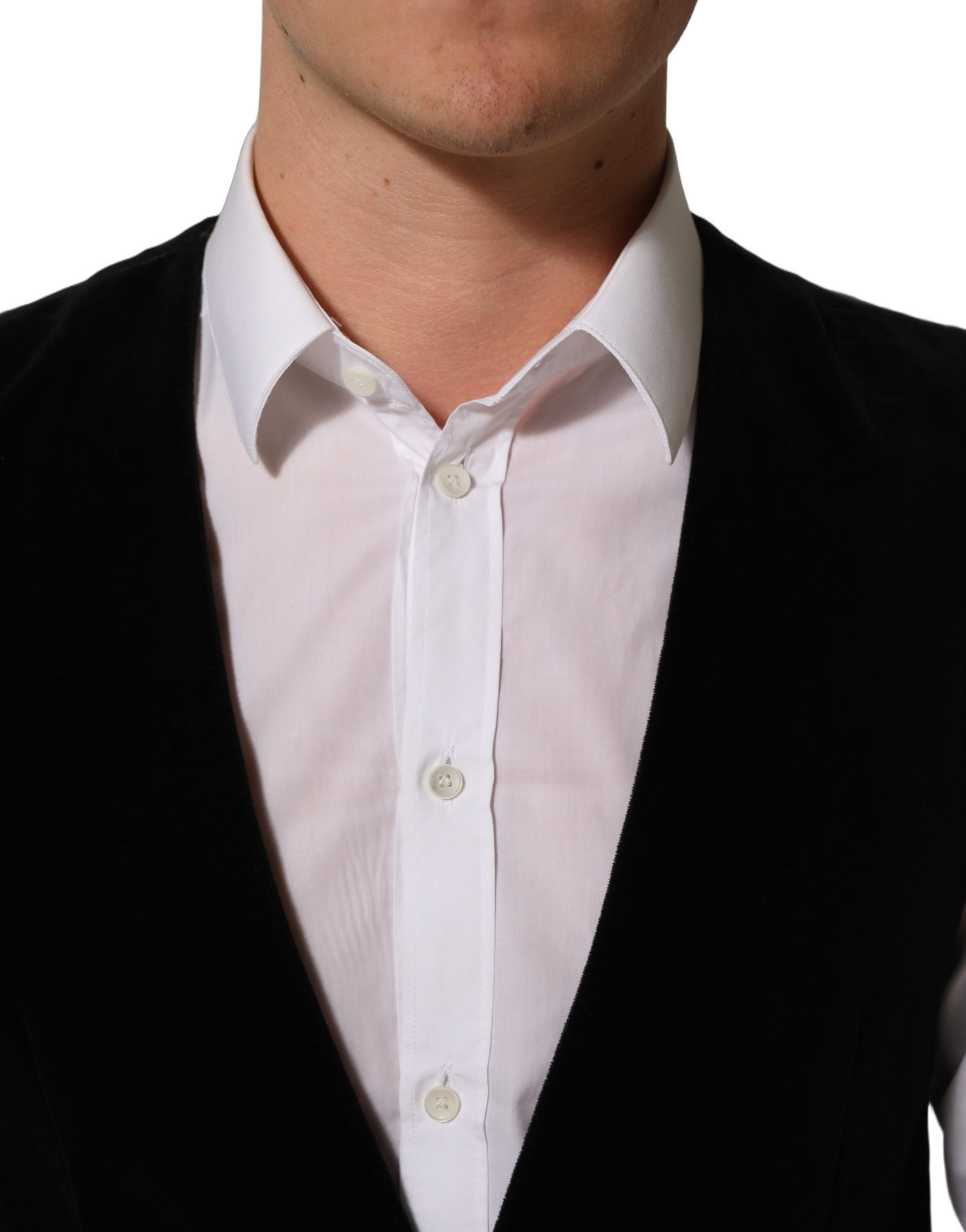 Dolce & Gabbana Black Wool Blend Waistcoat Formal Dress Vest | Regal Royce
