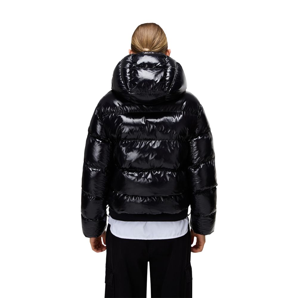 Napapijri Black Recycled Polyester Full-Length Jacket | Regal Royce