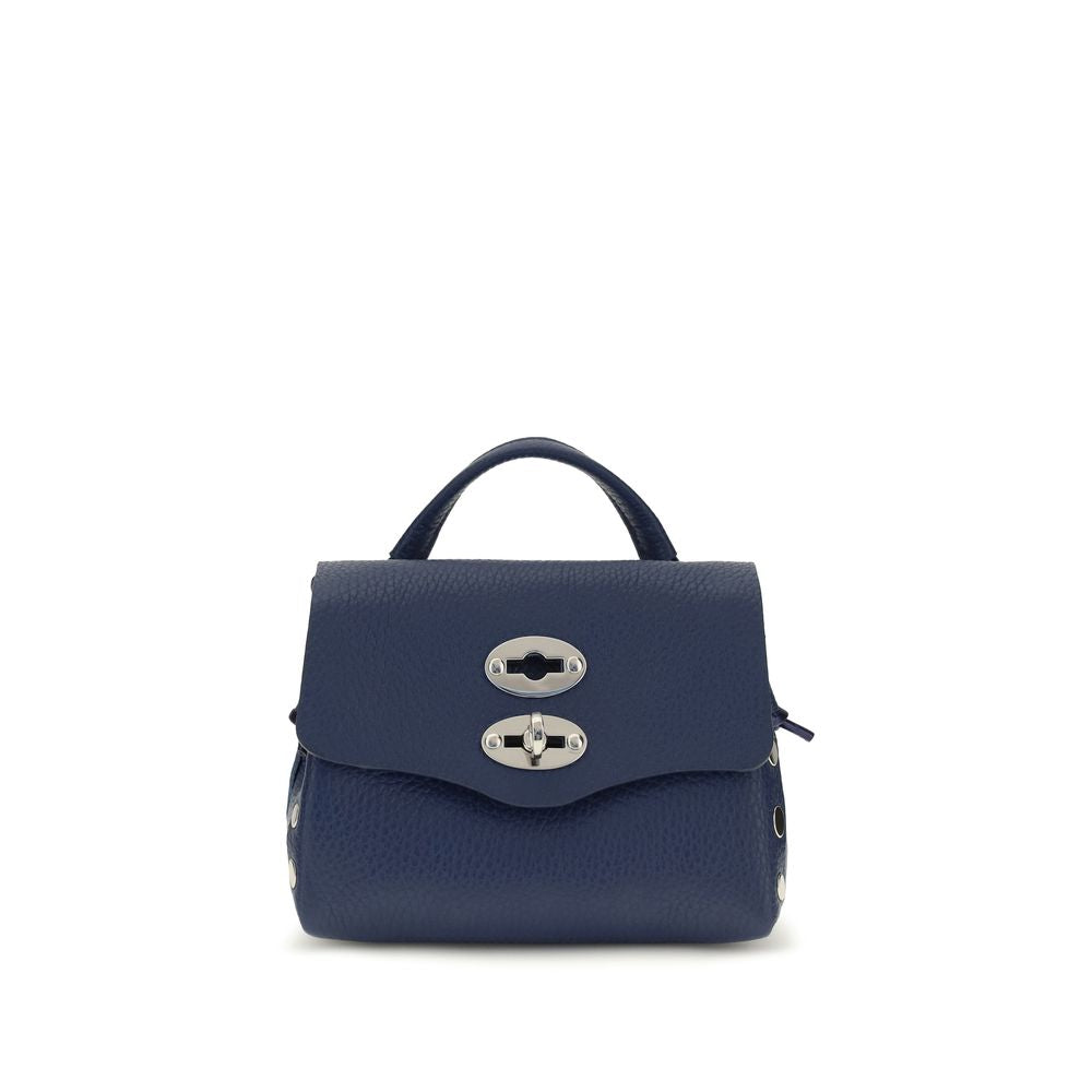 Zanellato Blue Calf Leather Bos Taurus Shoulder Bag | Regal Royce