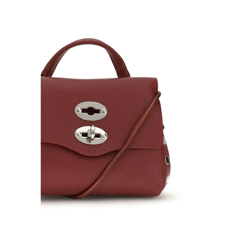 Zanellato Bordeaux Calf Leather Bos Taurus Shoulder Bag | Regal Royce