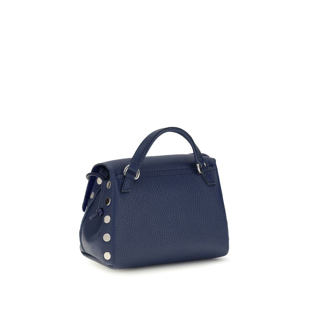 Zanellato Blue Calf Leather Bos Taurus Shoulder Bag | Regal Royce