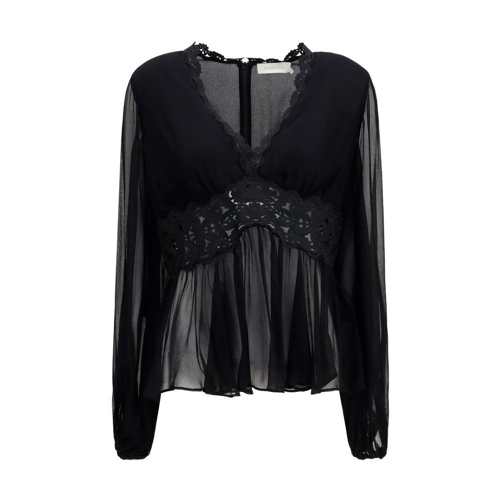 Zimmermann Black Viscose Blouse | Regal Royce