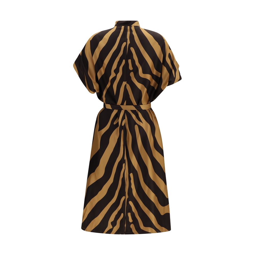 Ferragamo Multicolor Viscose Casual Dress | Regal Royce