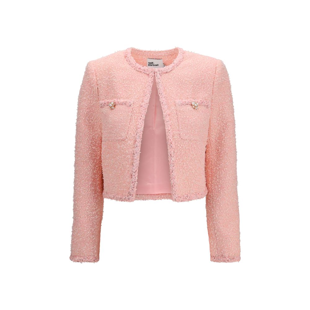 Self-Portrait Multicolor Polyester Jacket | Regal Royce