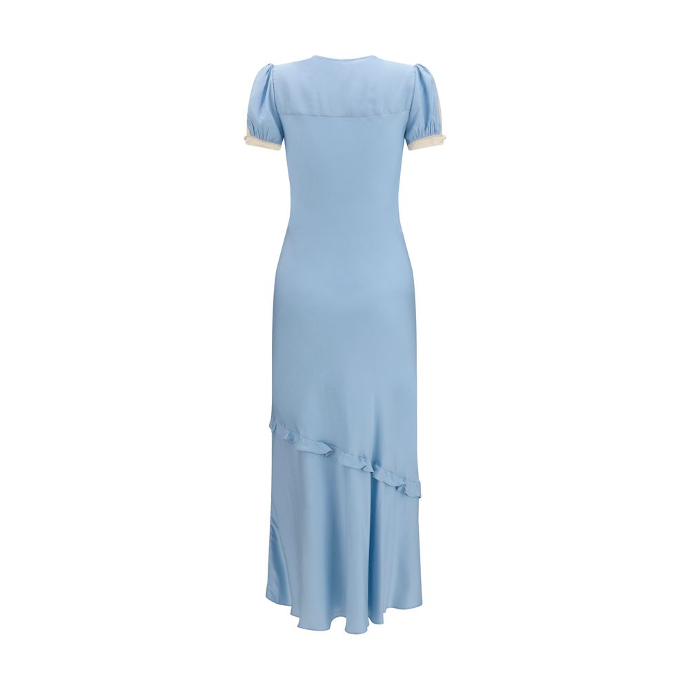 Self-Portrait Blue Viscose Casual Dress | Regal Royce