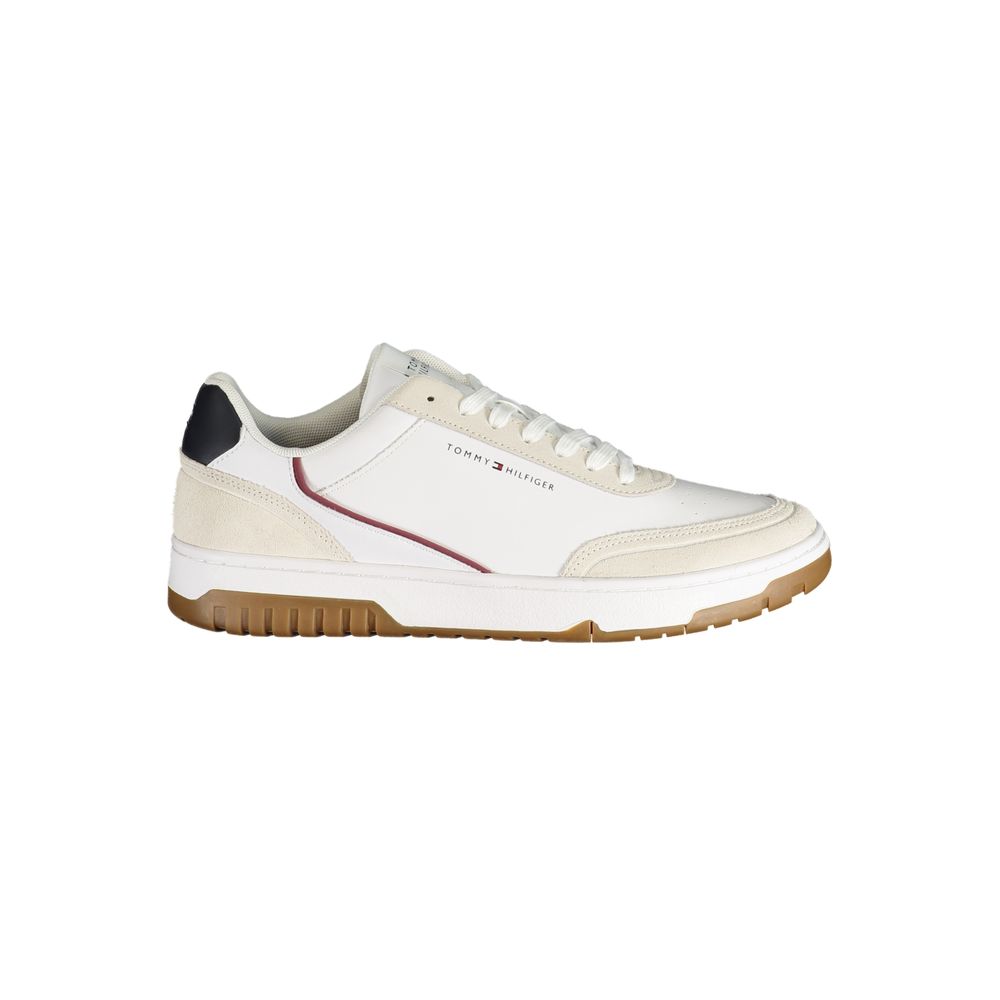Tommy Hilfiger White Polyurethane Men's Sneaker | Regal Royce